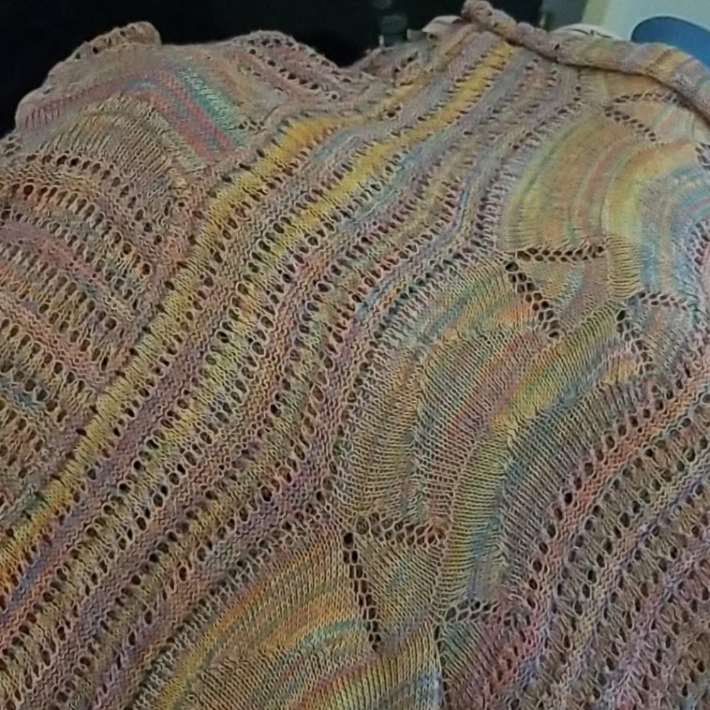 Knit poncho